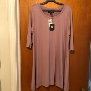 Mauve Long Sleeve Dress